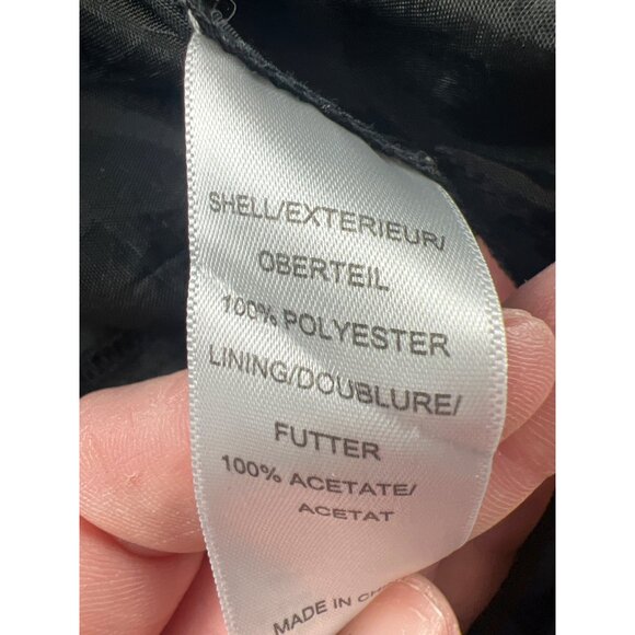 Adrianna Papell Black Sleeveless Chiffon Halter Dress Cocktail Sz 8 Party Wear - Picture 4 of 9